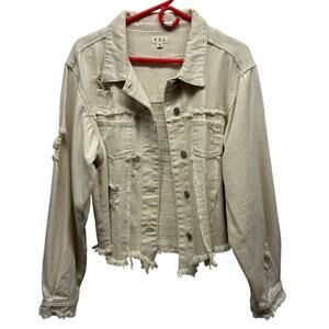 POL, Women’s Long Sleeve Sz M Long Sleeve Jacket With American Flag On The Back